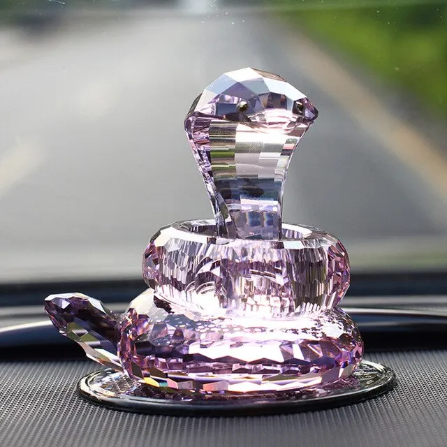 Crystal Lovely Dog Miniature Glass Animal Craft Ornament
