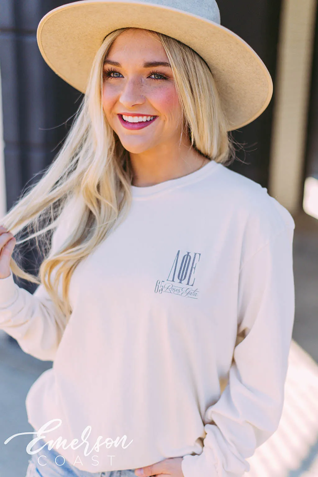 Delta Phi Epsilon Roses Gala Long Sleeve T-shirt