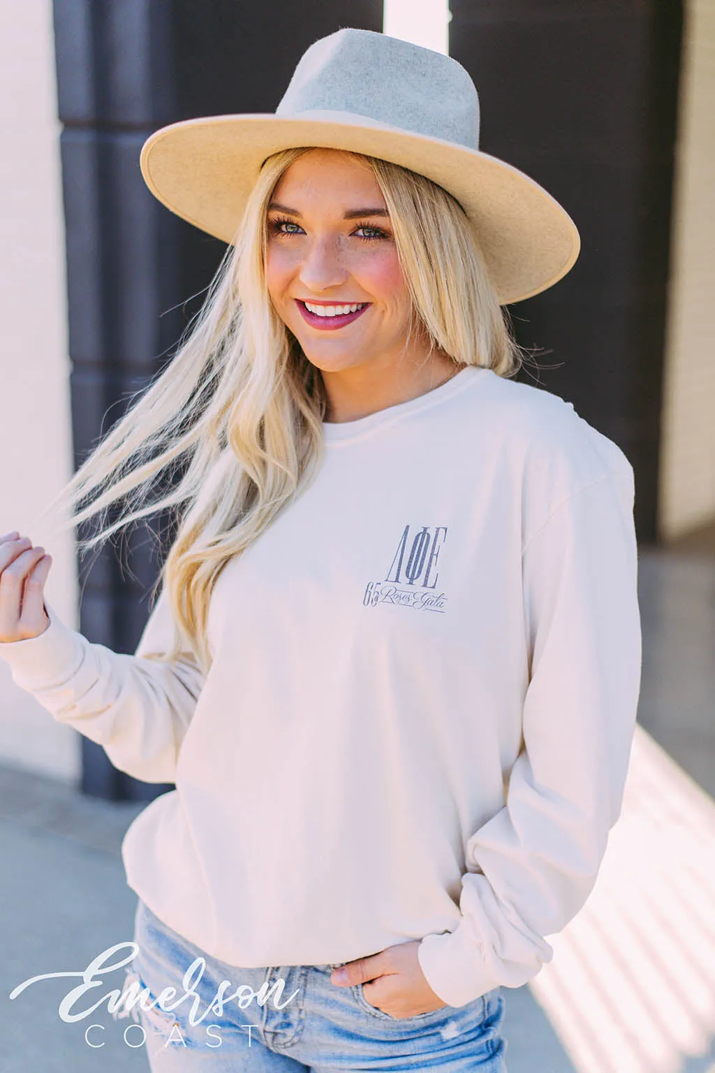 Delta Phi Epsilon Roses Gala Long Sleeve T-shirt