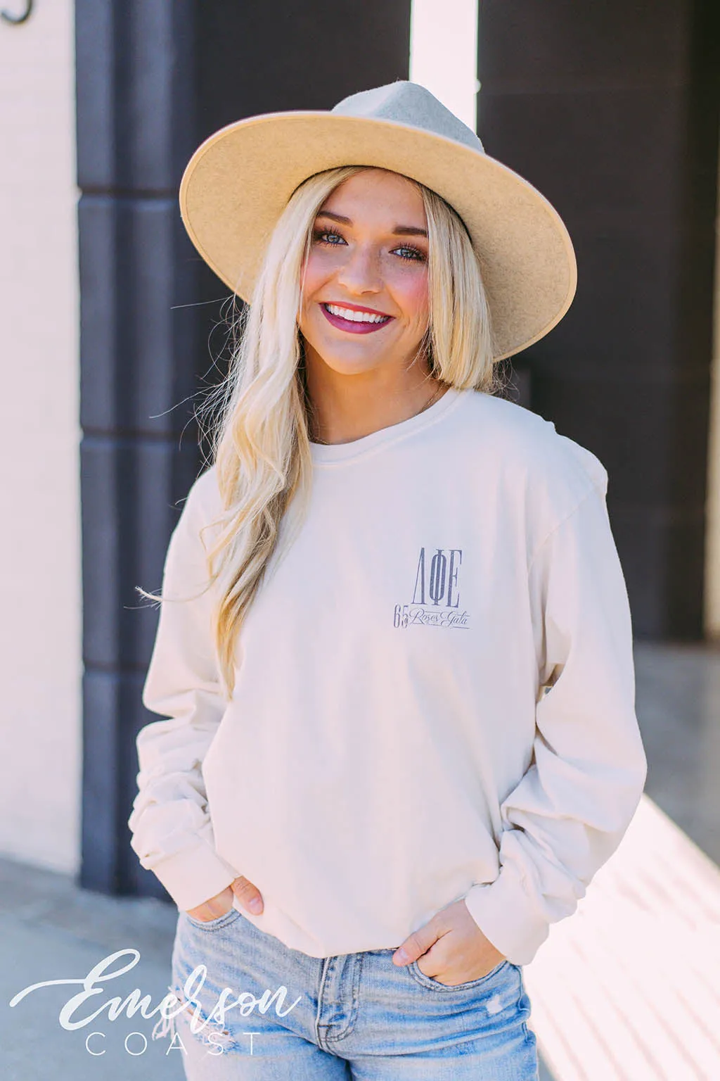 Delta Phi Epsilon Roses Gala Long Sleeve T-shirt