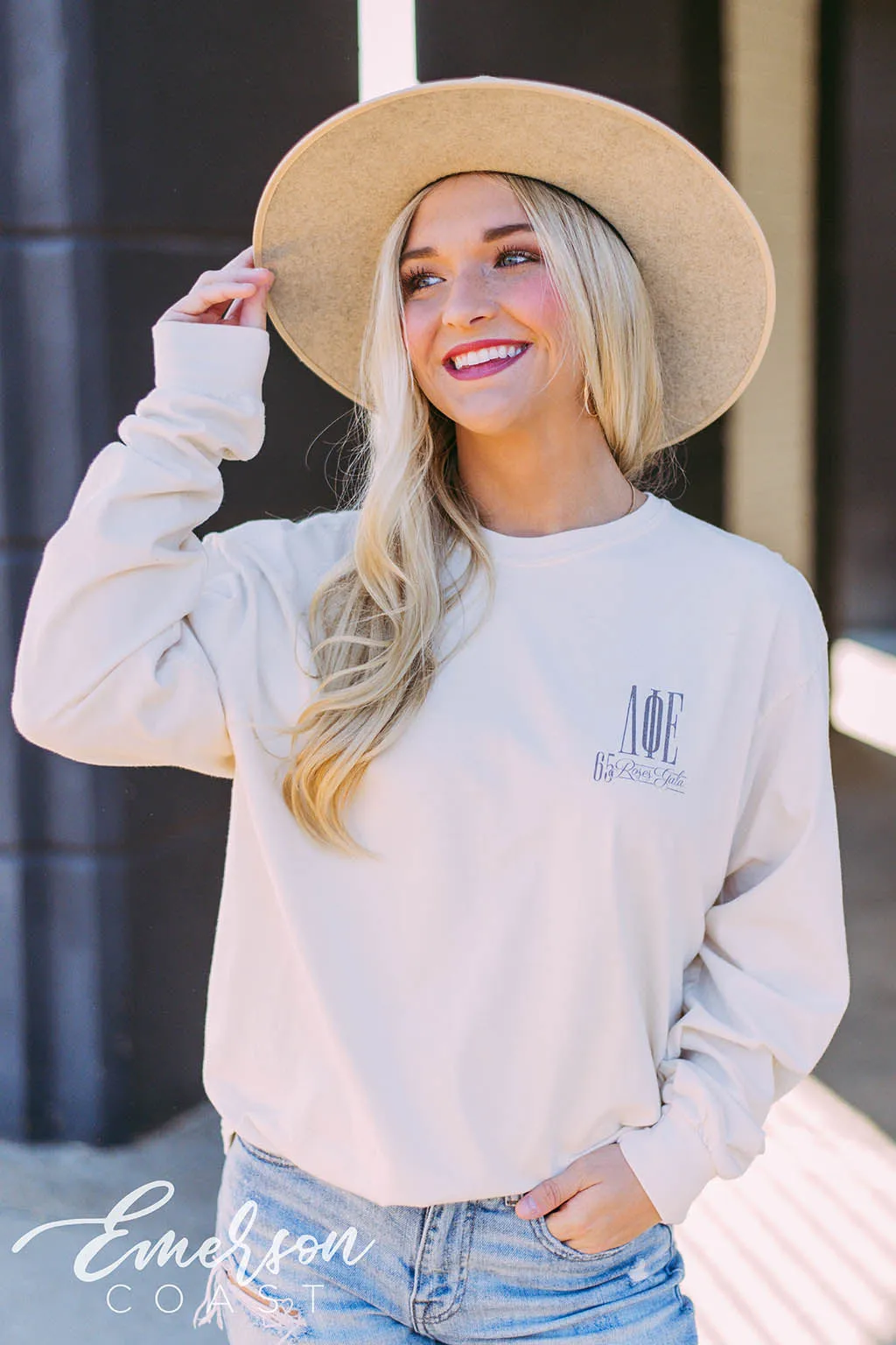 Delta Phi Epsilon Roses Gala Long Sleeve T-shirt