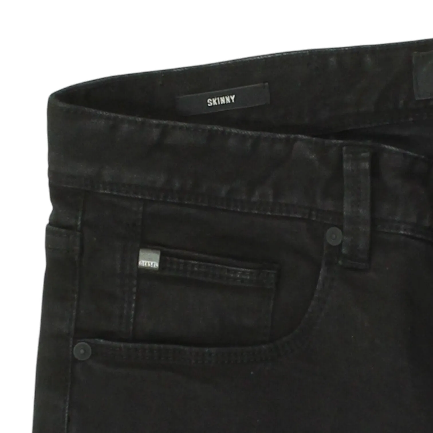 Diesel Black Skinny Jeans | Vintage Mens High End Casual Designer Denim 32/32