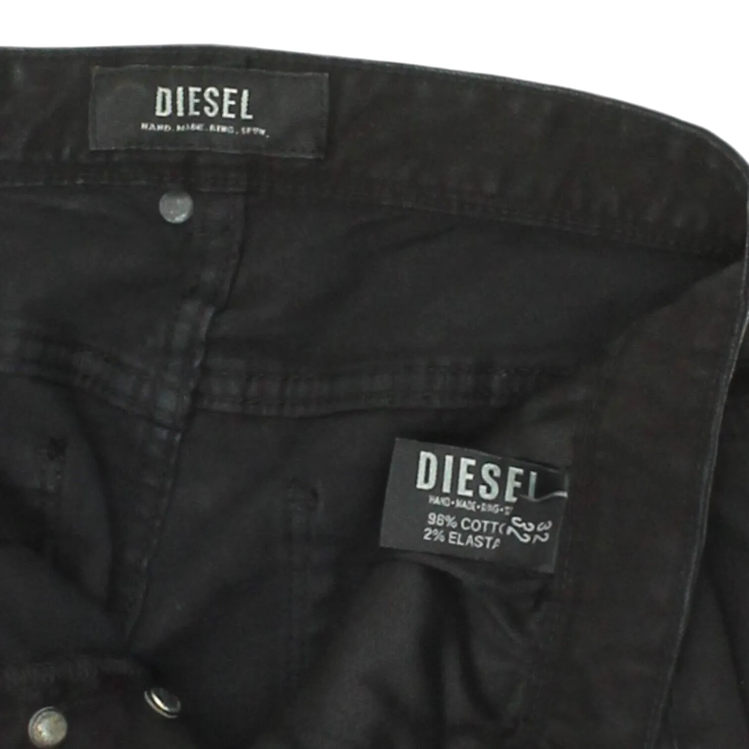 Diesel Black Skinny Jeans | Vintage Mens High End Casual Designer Denim 32/32