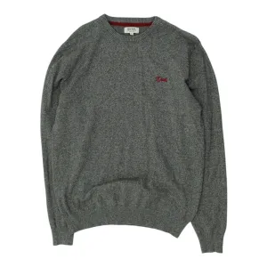 Diesel Mens Grey Jumper | Vintage High End Designer Crew Neck Knit Sweater VTG