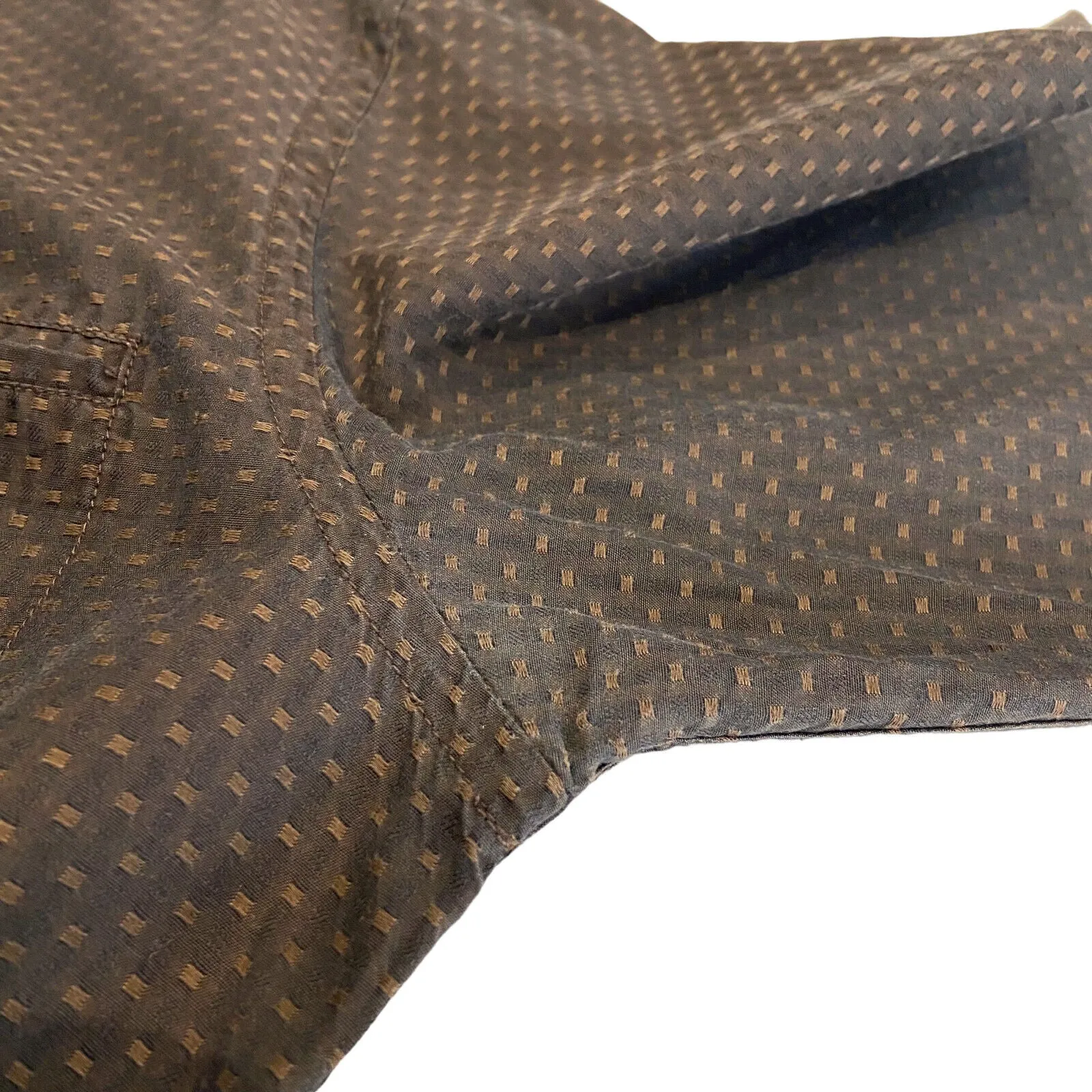 Dolce & Gabbana Brown Shirt | Vintage Mens High End Luxury Designer  Casual VTG