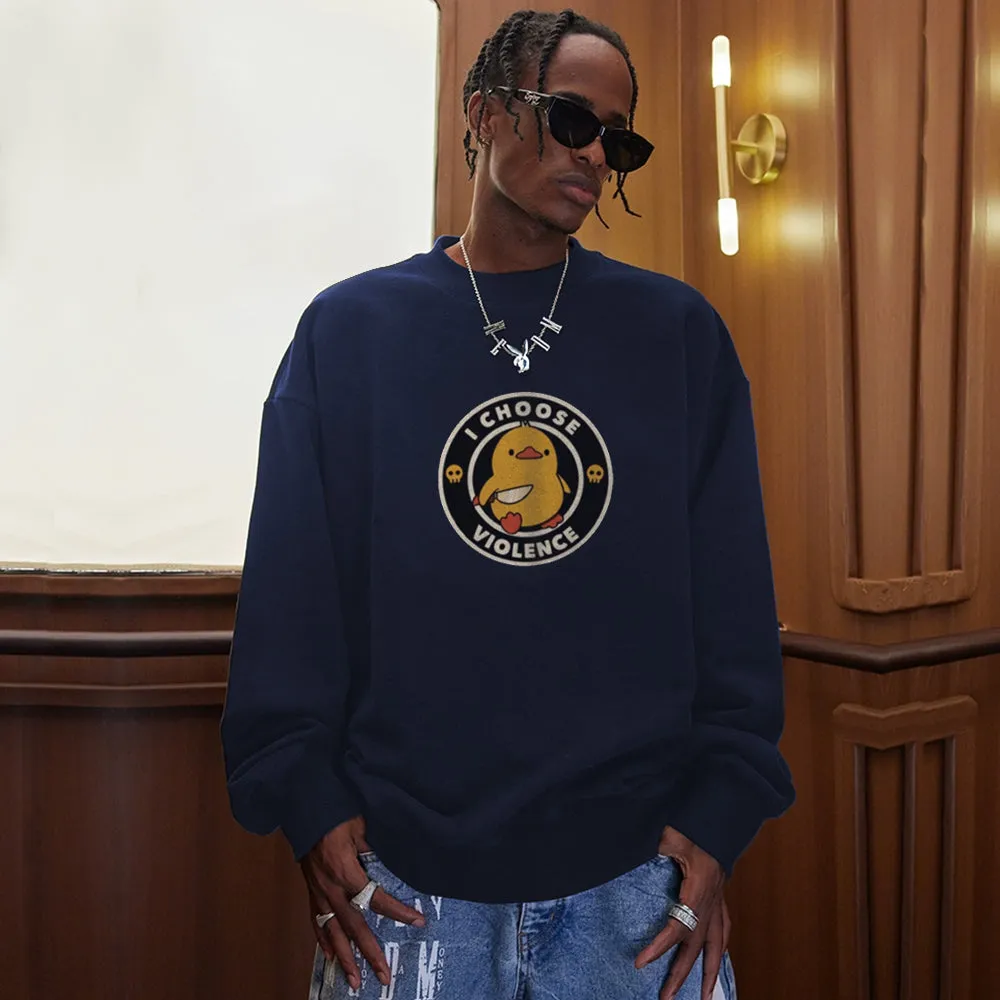 Duck With Knife  Sweatshirt