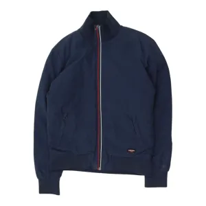 Eastpak Mens Bomber Jacket | Vintage Navy Blue High End Casual Designer Full Zip