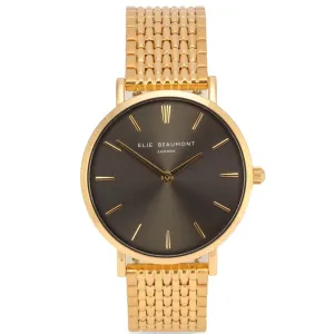 Elie Beaumont Belgravia Gold Watch - Grey Dial
