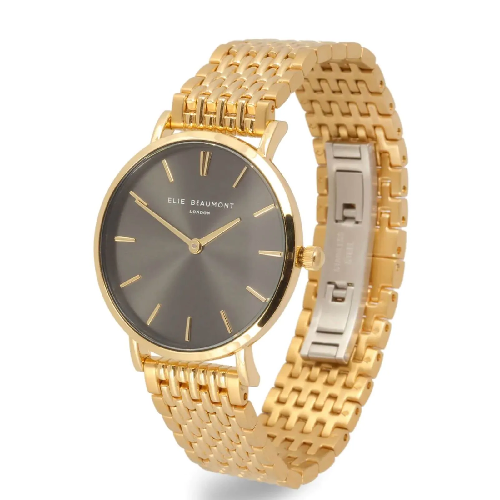 Elie Beaumont Belgravia Gold Watch - Grey Dial