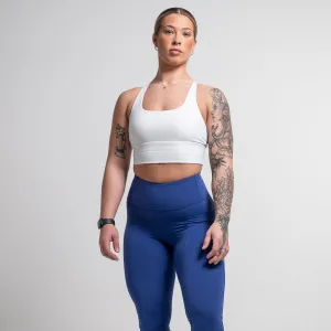 Evolve white Criss Cross Sports Bra