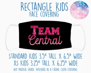 Face Covering Team Central Glitter