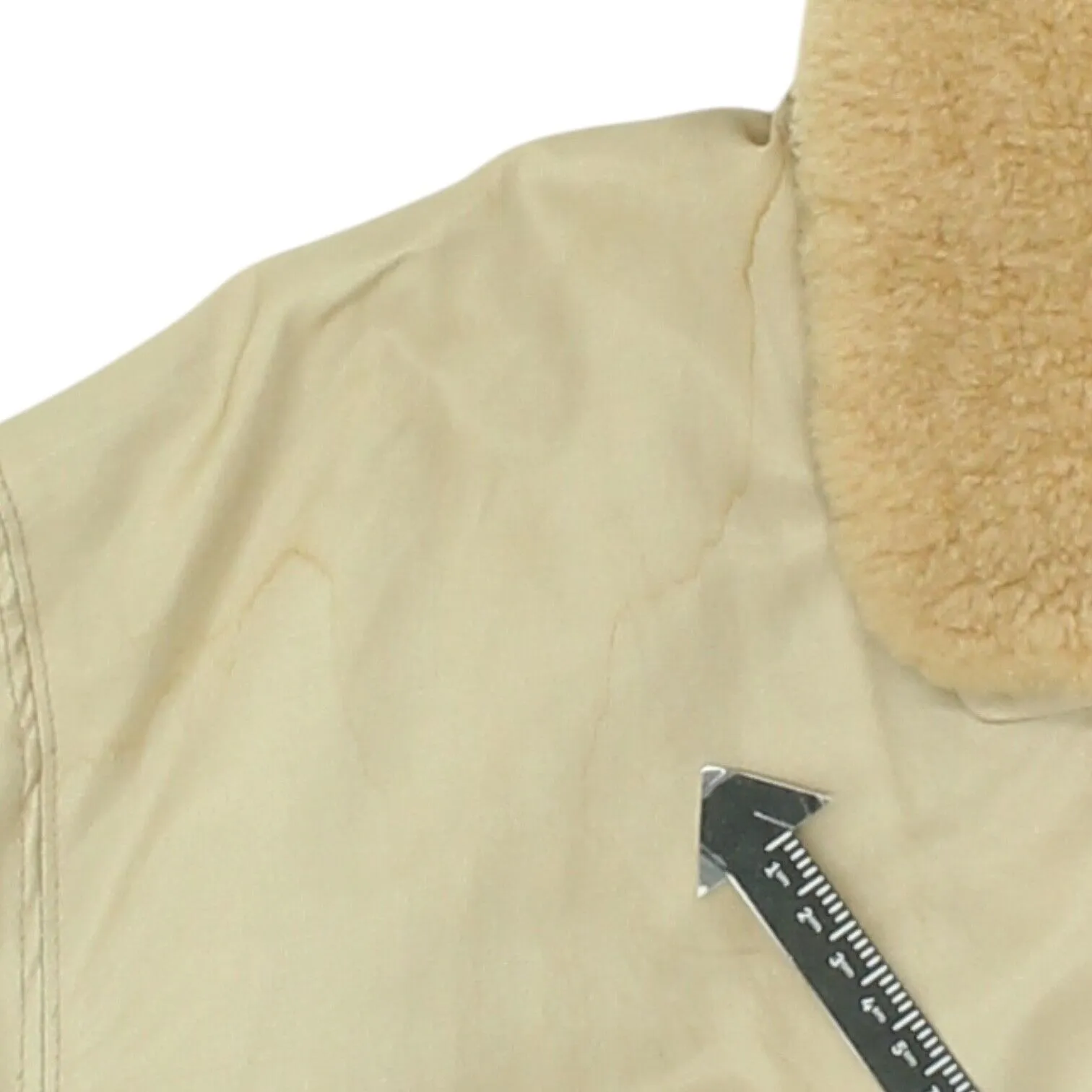 Faconnable Mens Beige Quilted Bomber Jacket | Vintage High End Designer VTG