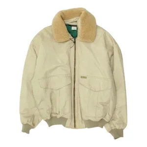 Faconnable Mens Beige Quilted Bomber Jacket | Vintage High End Designer VTG