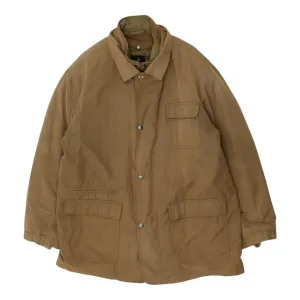 Fay Mens Brown Double Collar Quilt Lined Jacket | Vintage High End Designer