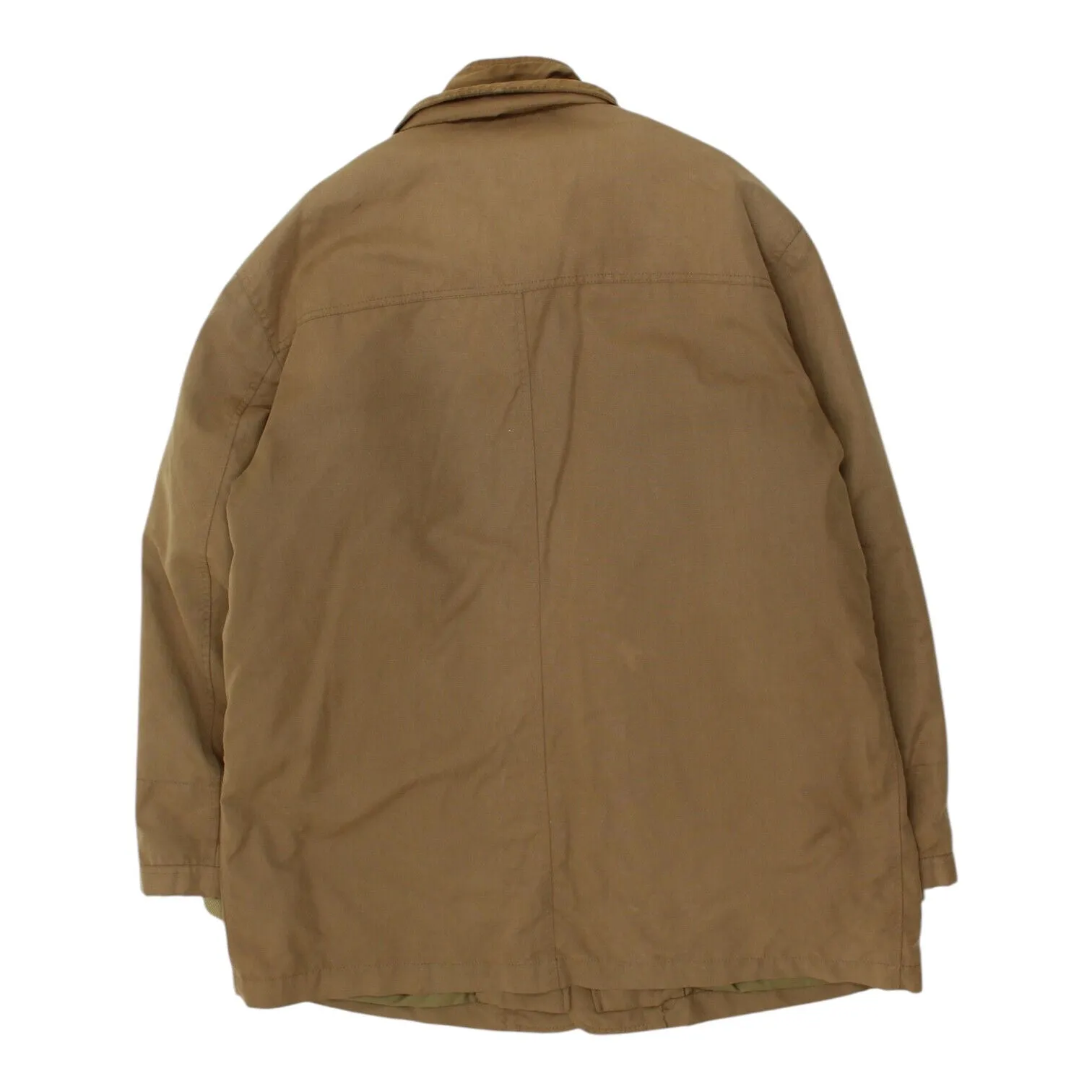 Fay Mens Brown Double Collar Quilt Lined Jacket | Vintage High End Designer