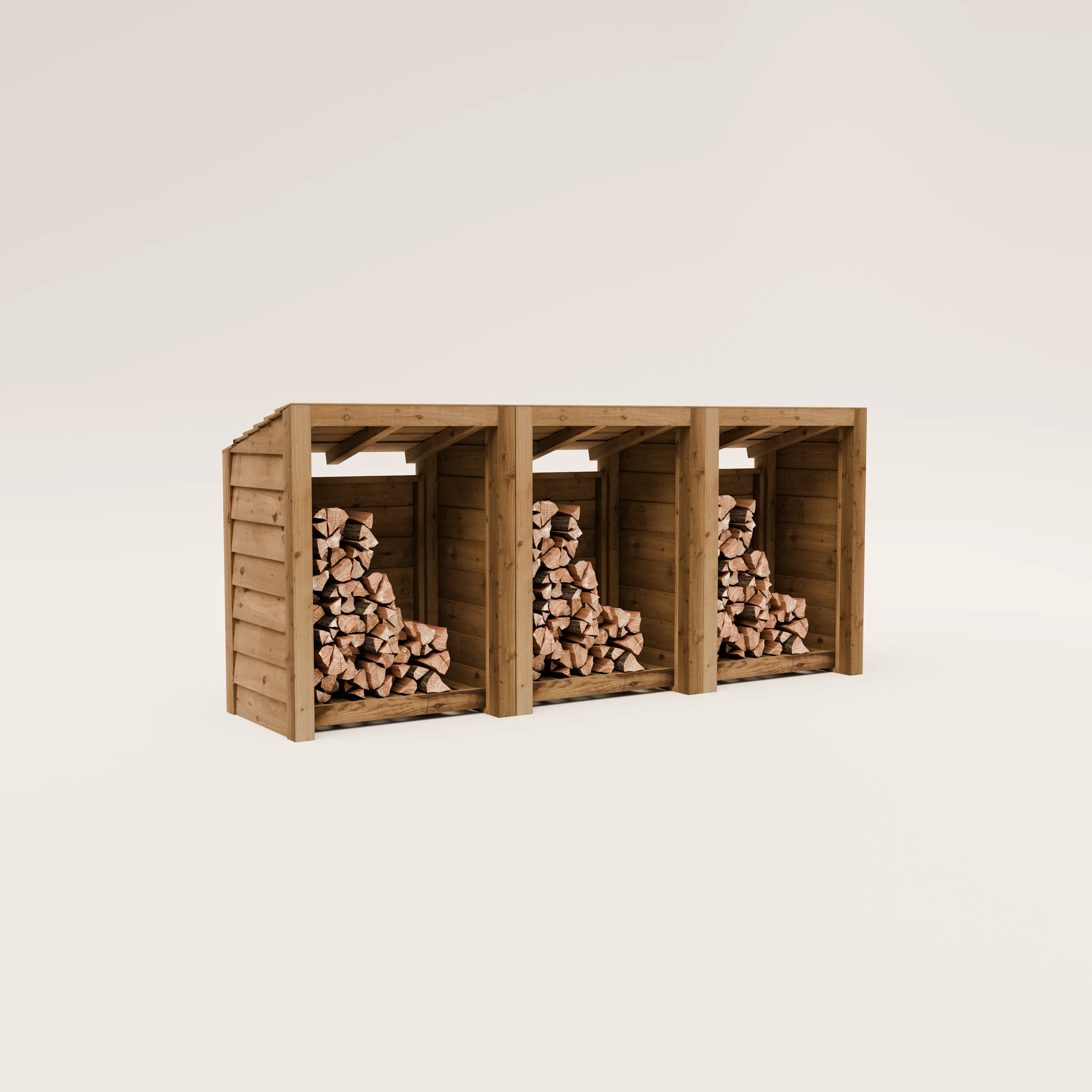 Featheredge Log Store - Arrives Fully Assembled