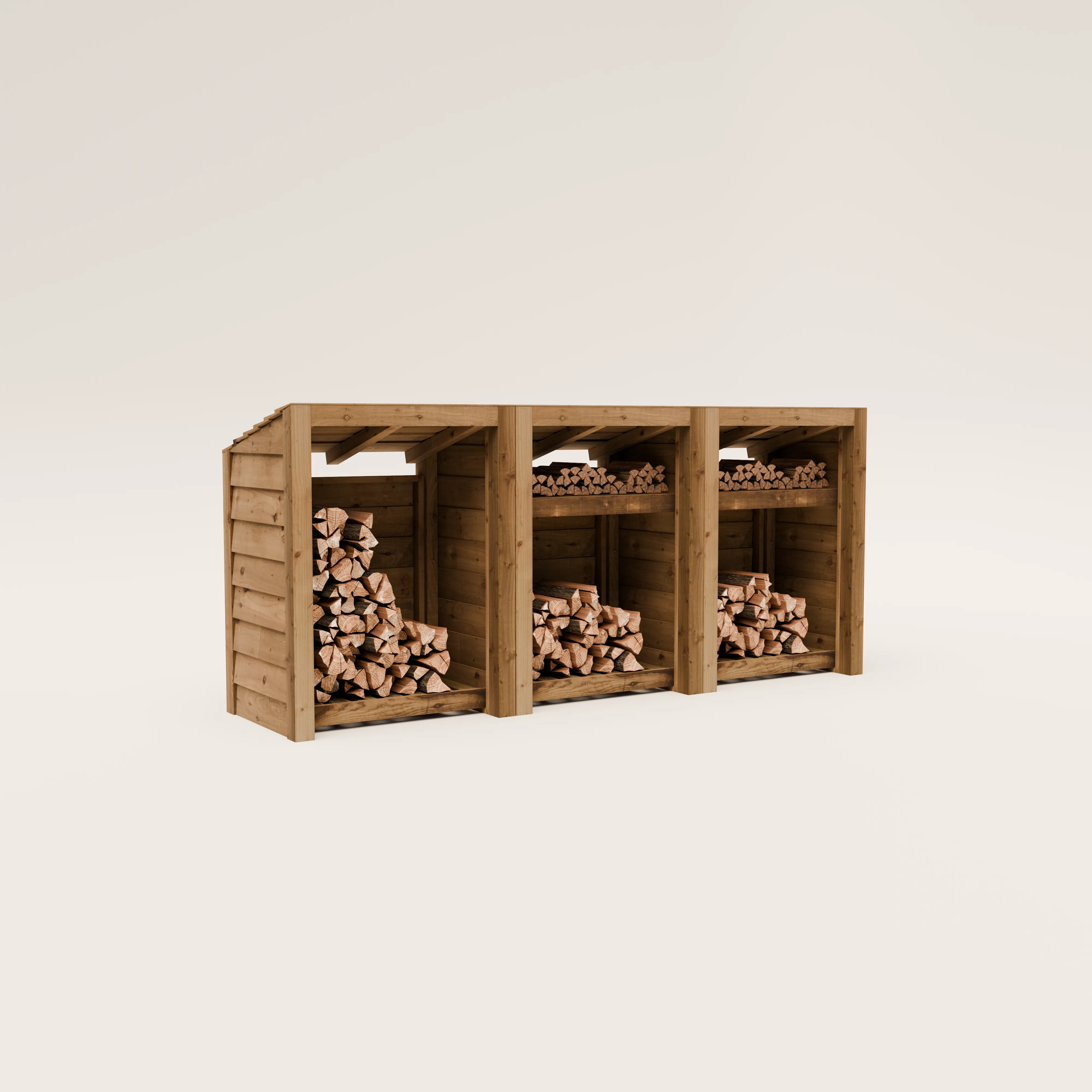 Featheredge Log Store - Arrives Fully Assembled