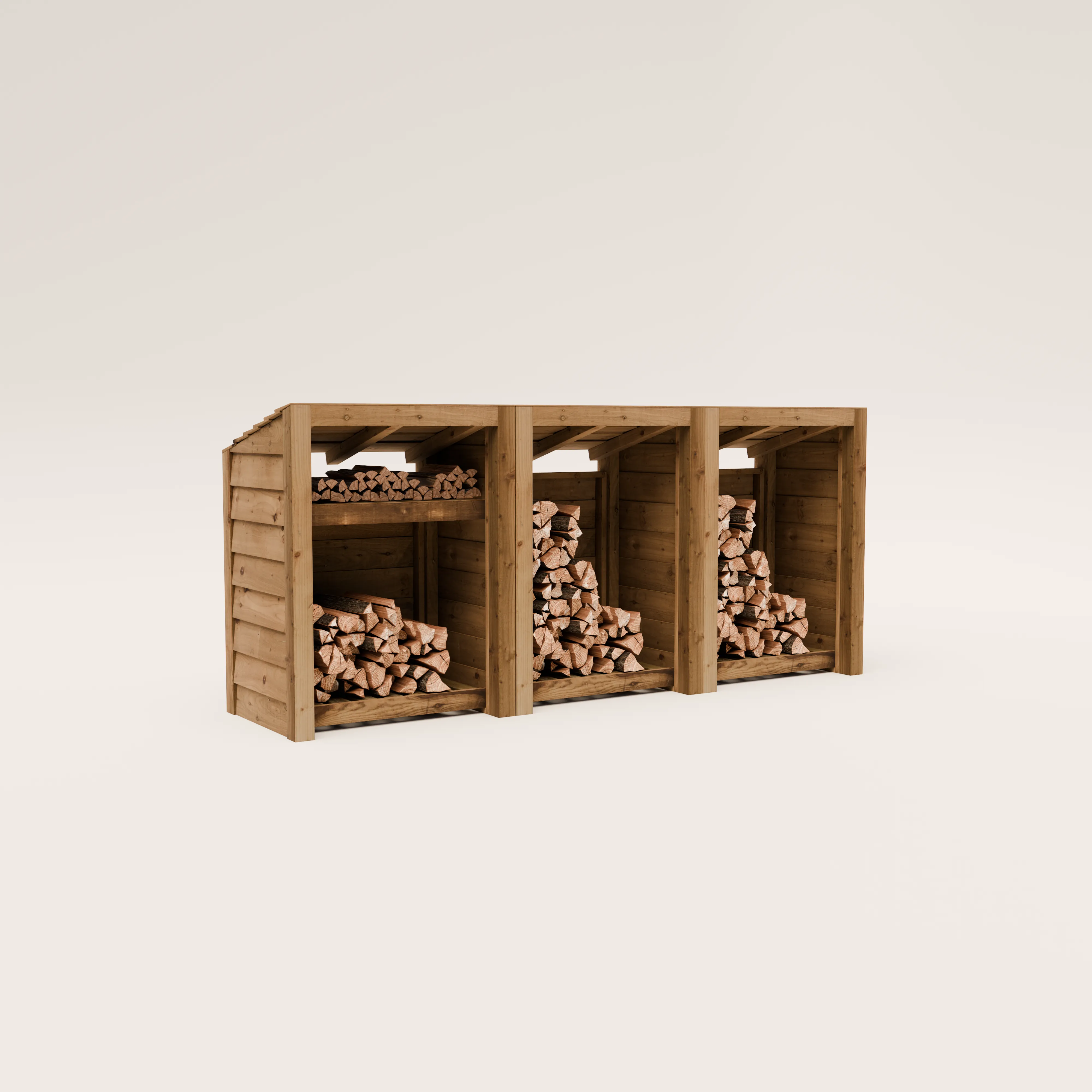 Featheredge Log Store - Arrives Fully Assembled