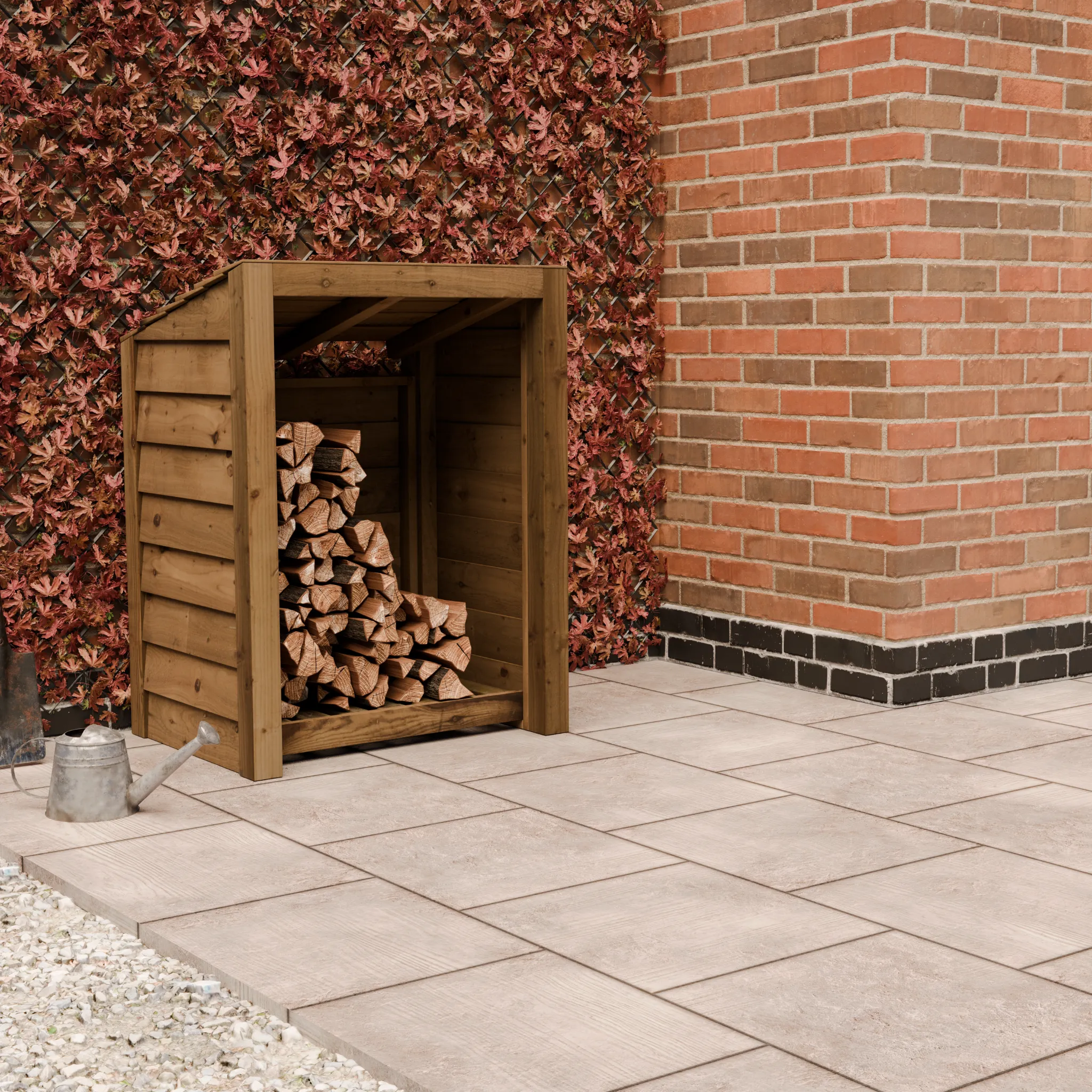 Featheredge Log Store - Arrives Fully Assembled