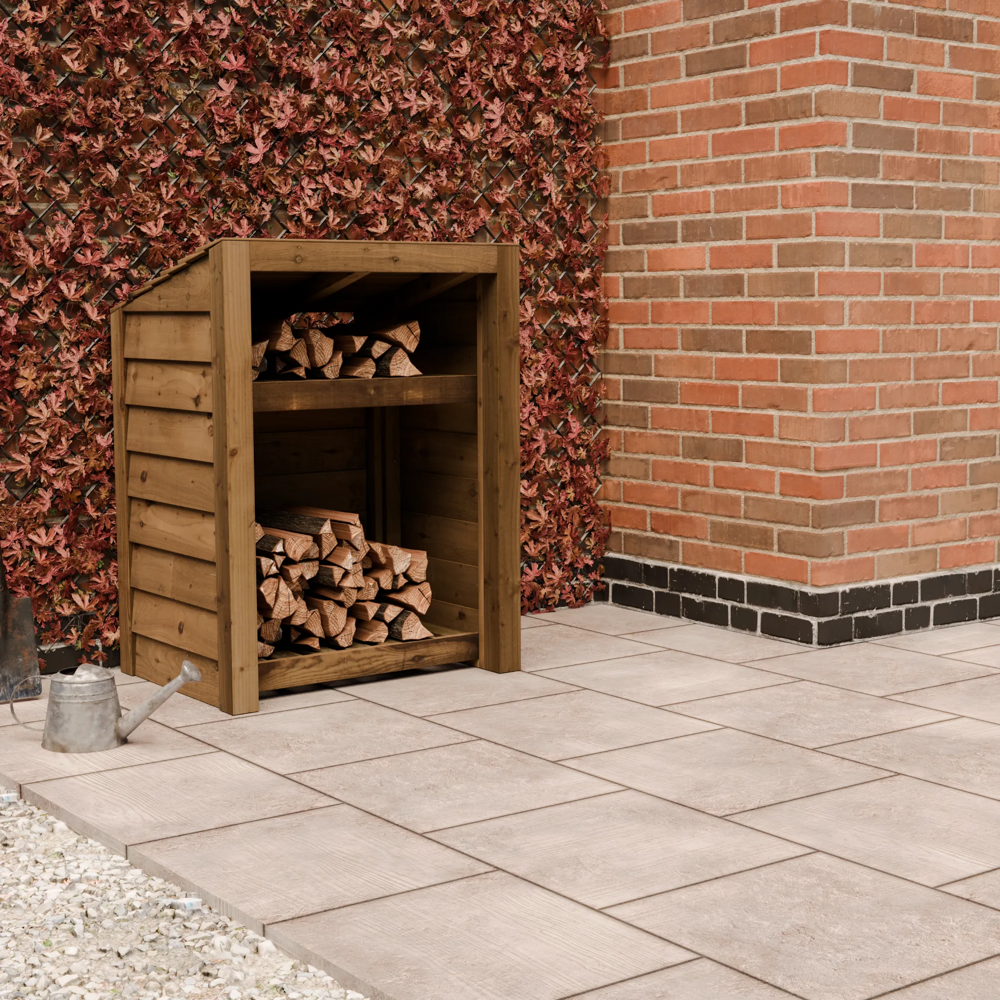 Featheredge Log Store - Arrives Fully Assembled