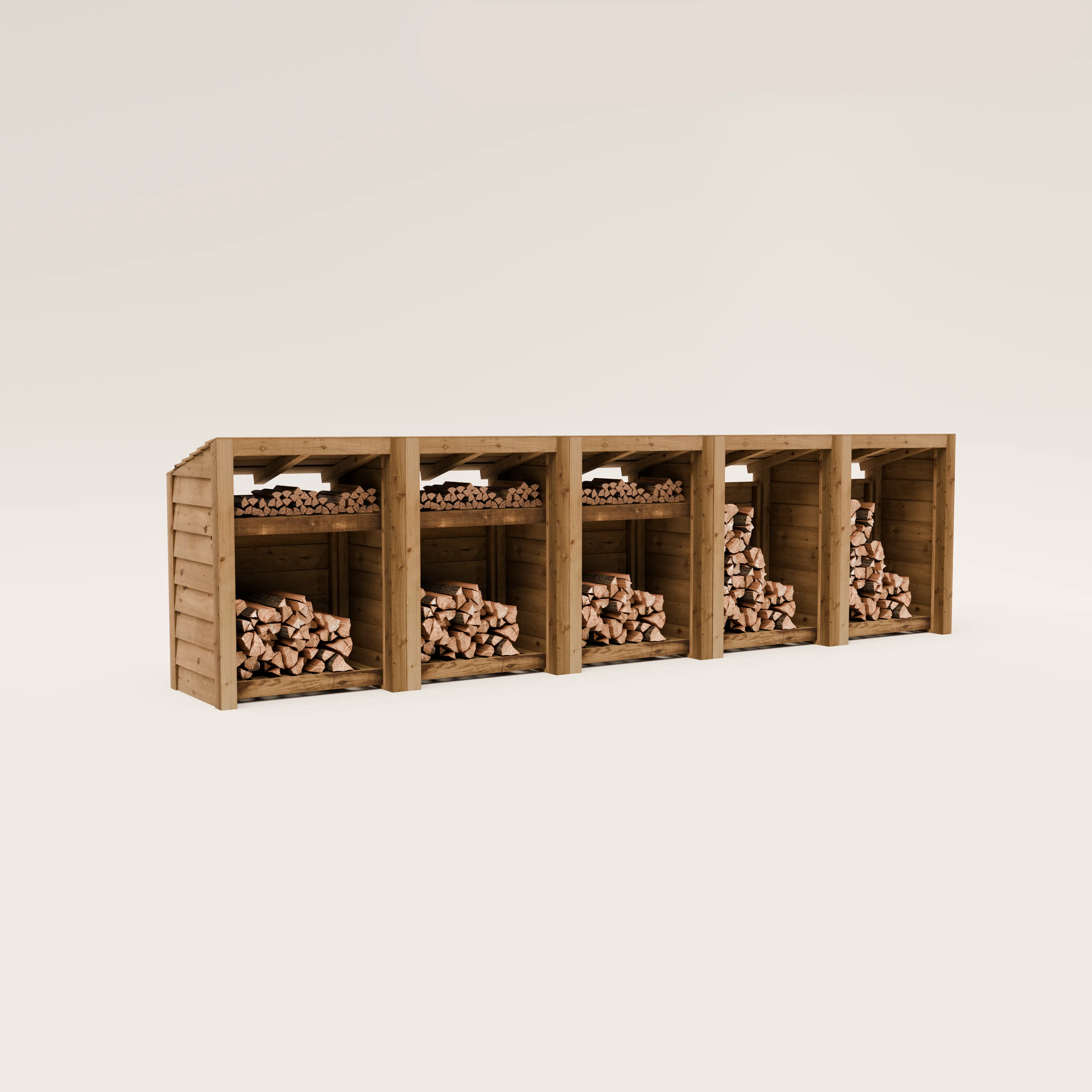 Featheredge Log Store - Arrives Fully Assembled