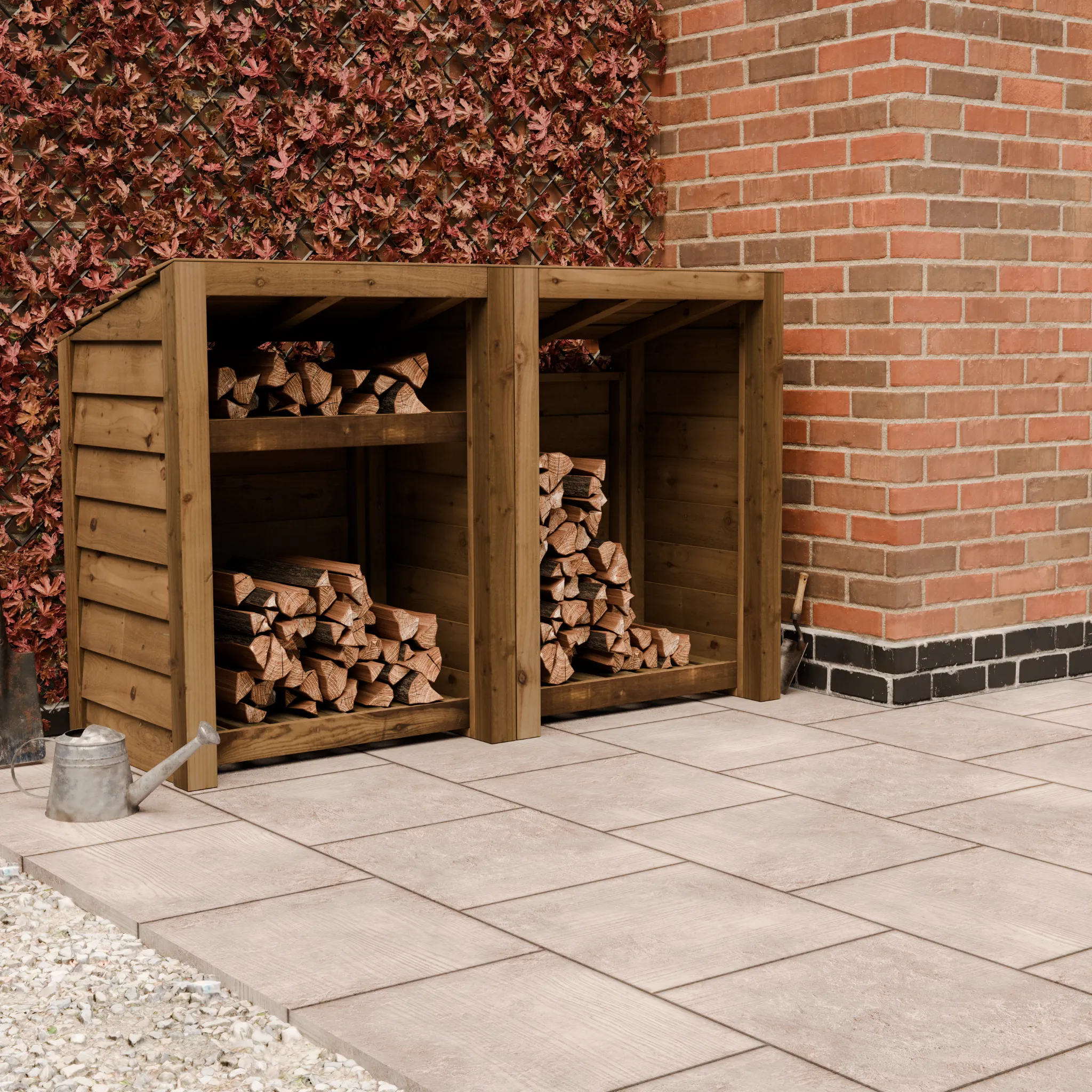 Featheredge Log Store - Arrives Fully Assembled