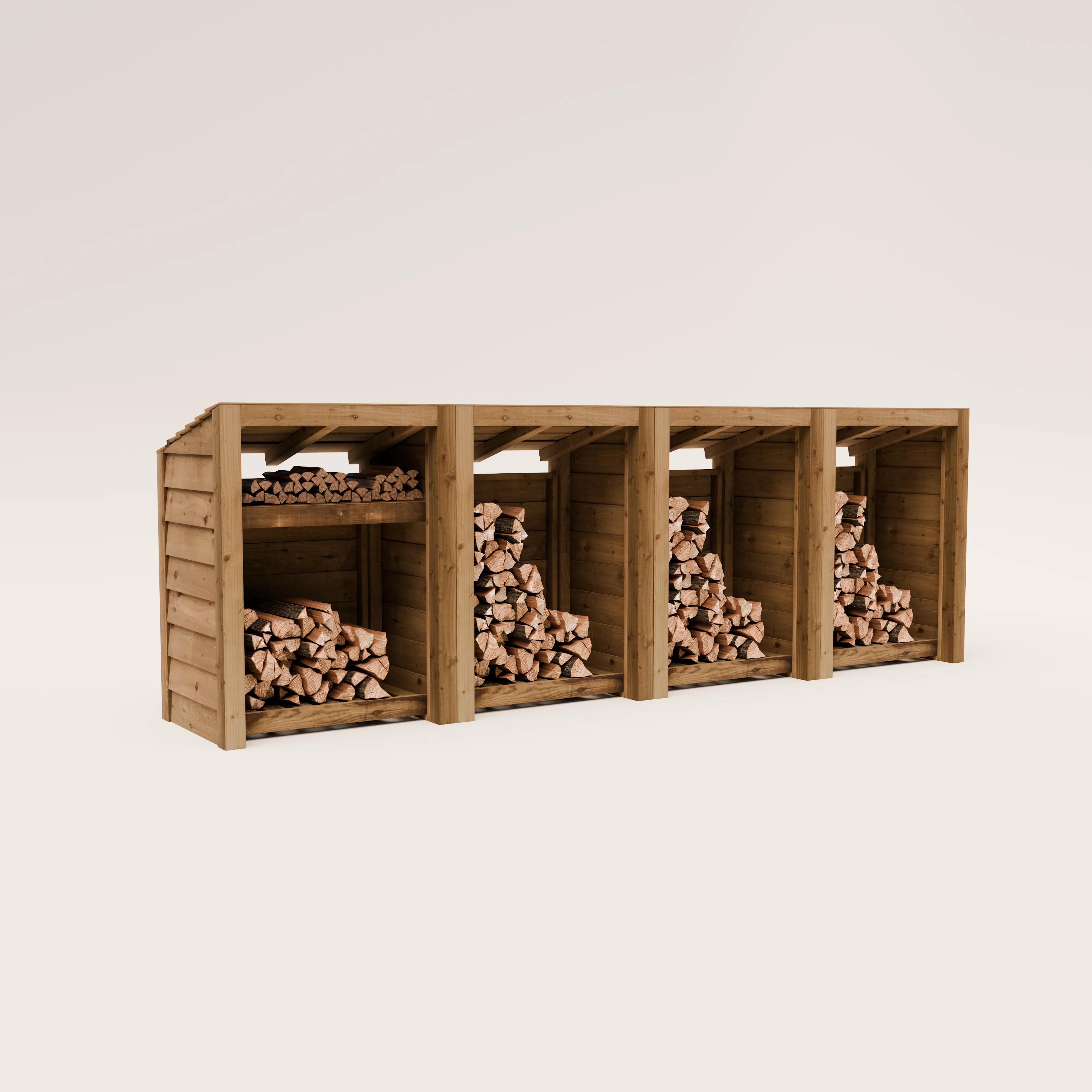 Featheredge Log Store - Arrives Fully Assembled
