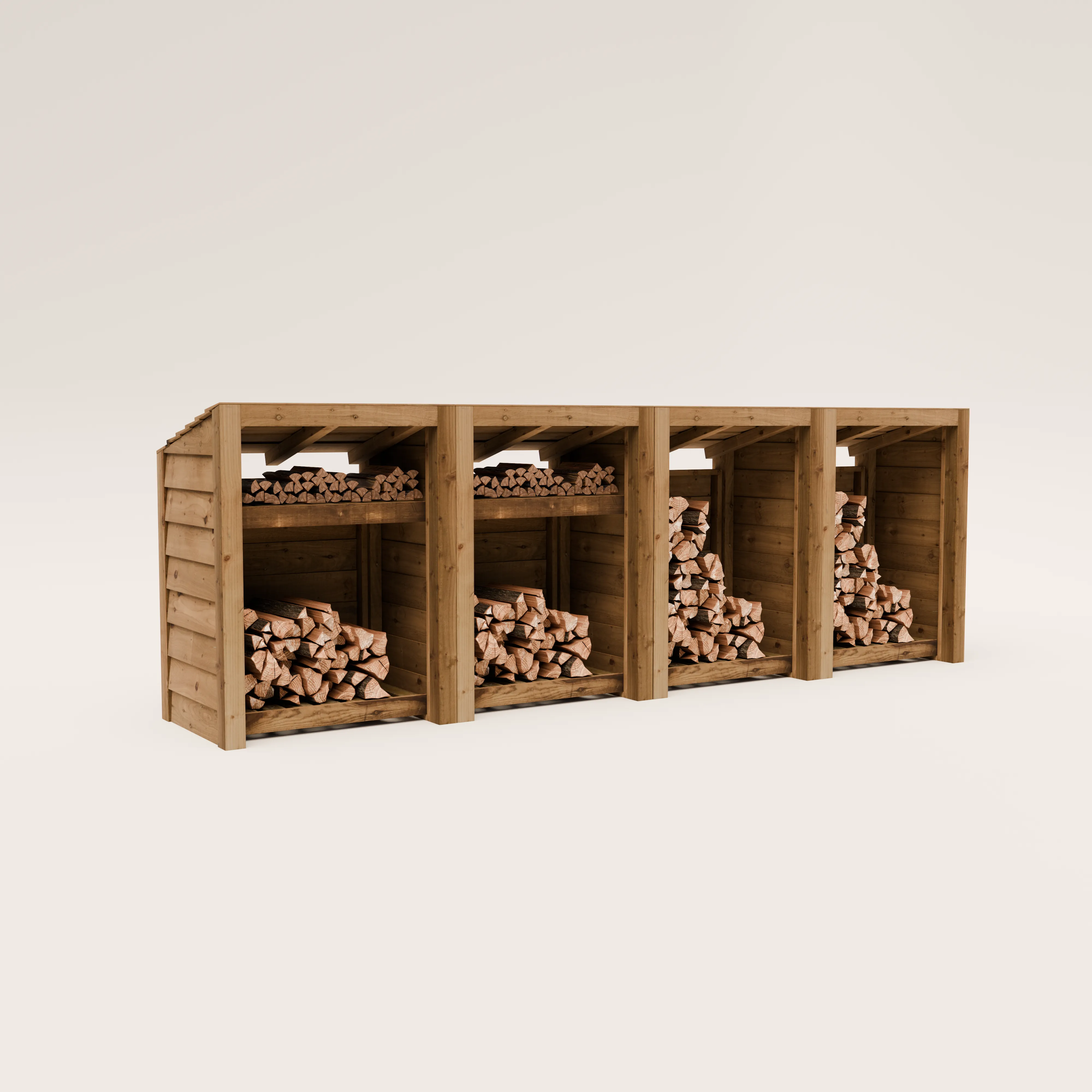 Featheredge Log Store - Arrives Fully Assembled