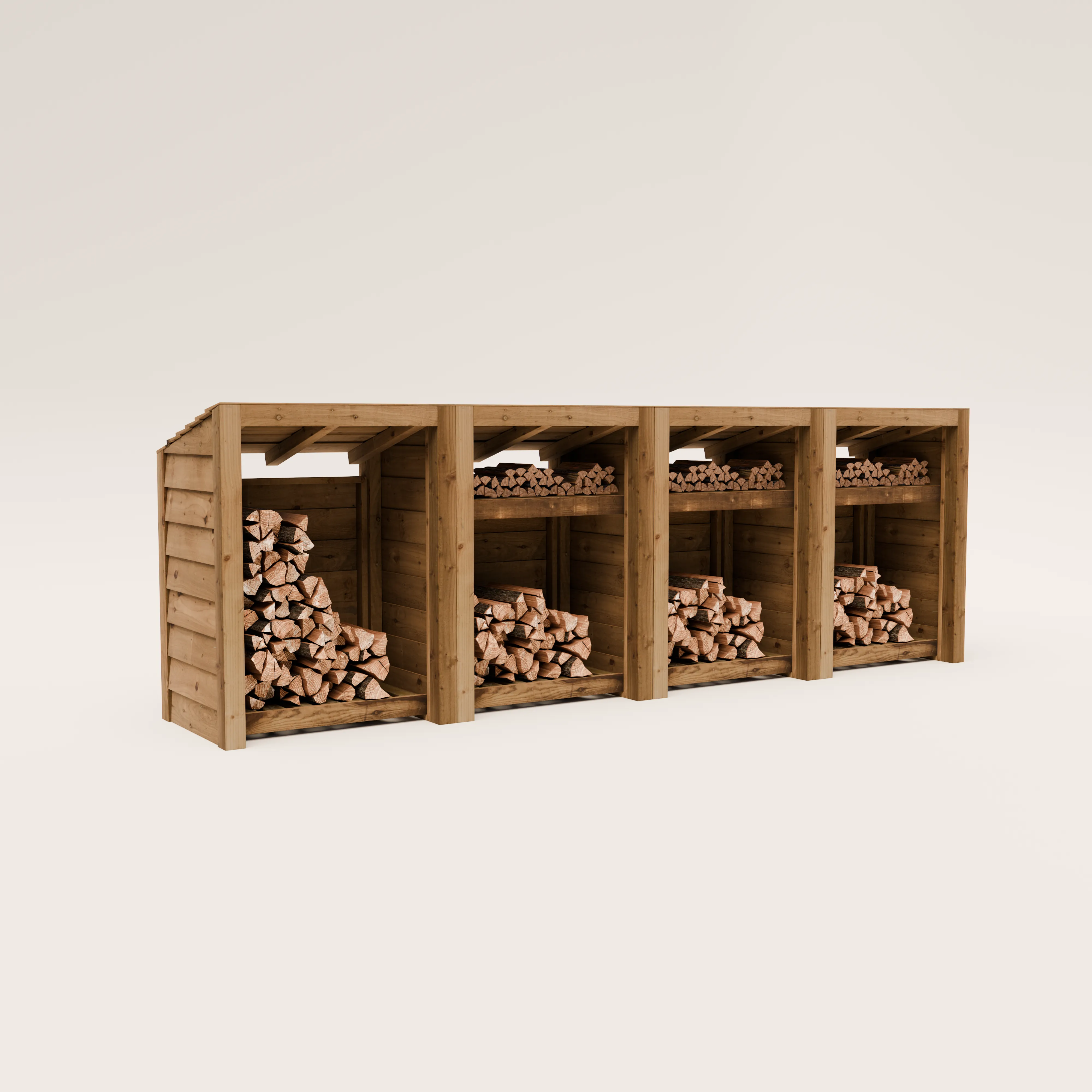 Featheredge Log Store - Arrives Fully Assembled
