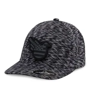 Fitted Melange Cap Storm Camo Bird