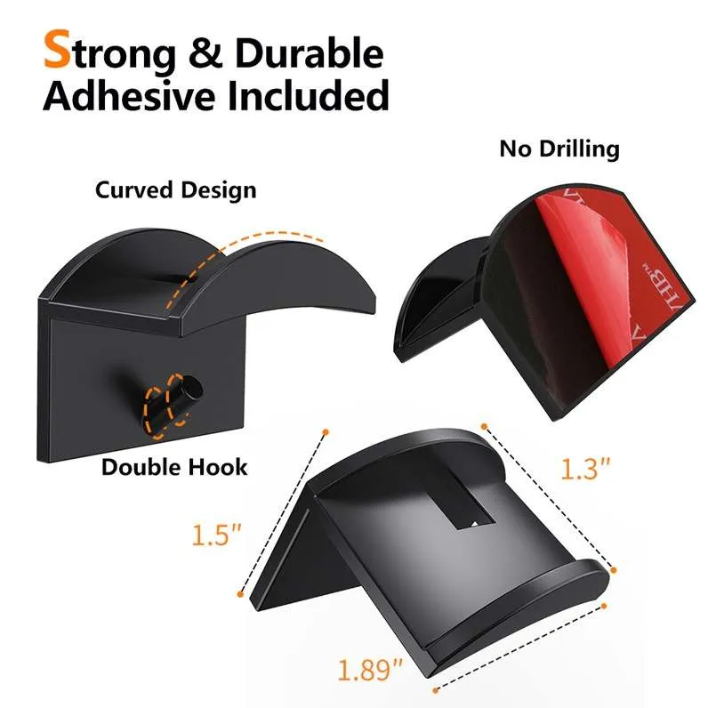 Floating, Hidden, Double Hook Hat Mounts for Fitted & Snapback Caps by EZB