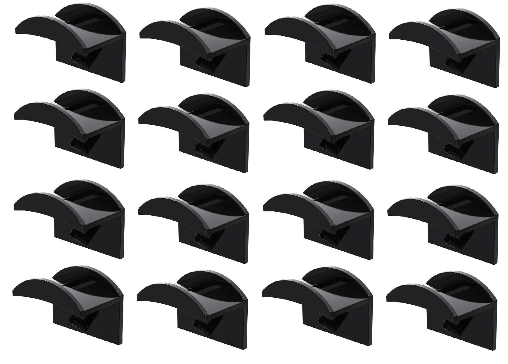 Floating, Hidden, Double Hook Hat Mounts for Fitted & Snapback Caps by EZB