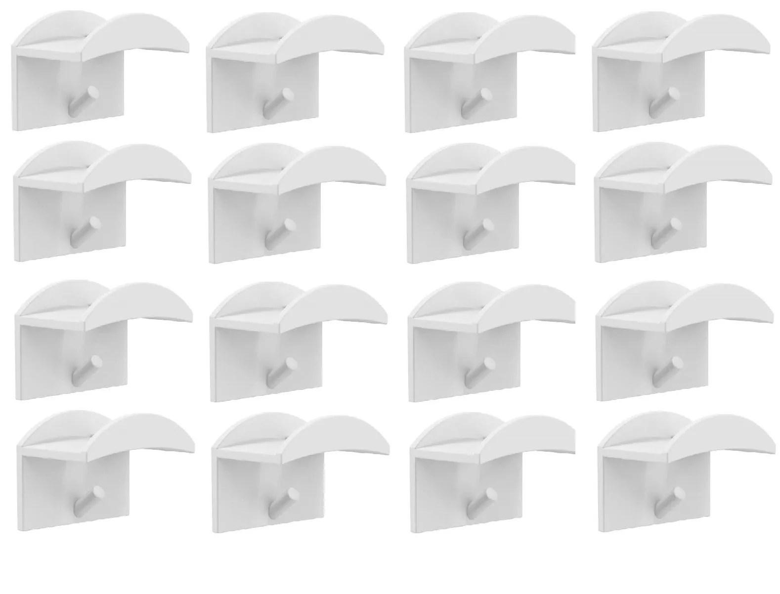 Floating, Hidden, Double Hook Hat Mounts for Fitted & Snapback Caps by EZB