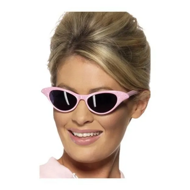 Flyaway Style Rock & Roll Sunglasses, Pink