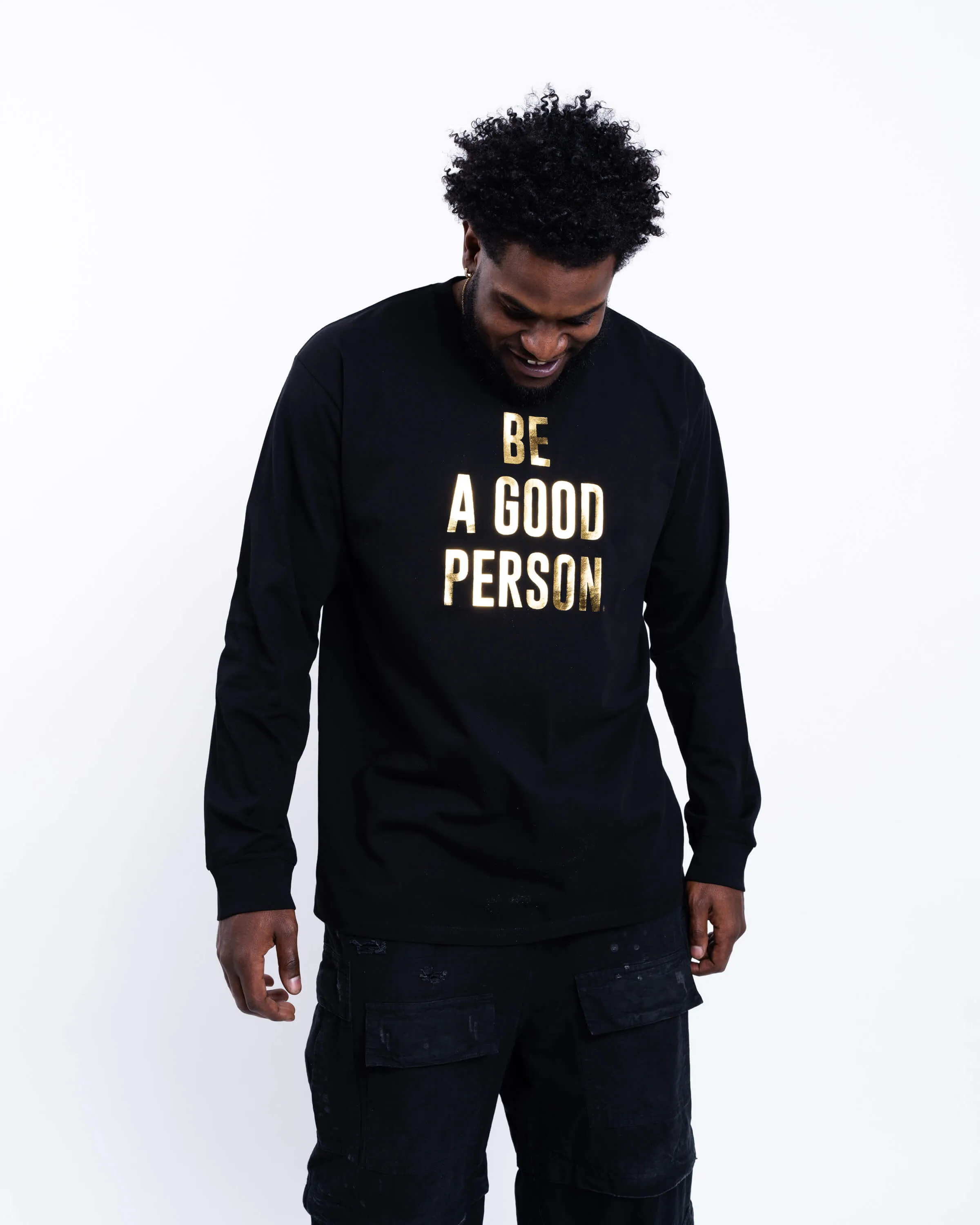 Foil Long Sleeve - Black/Gold