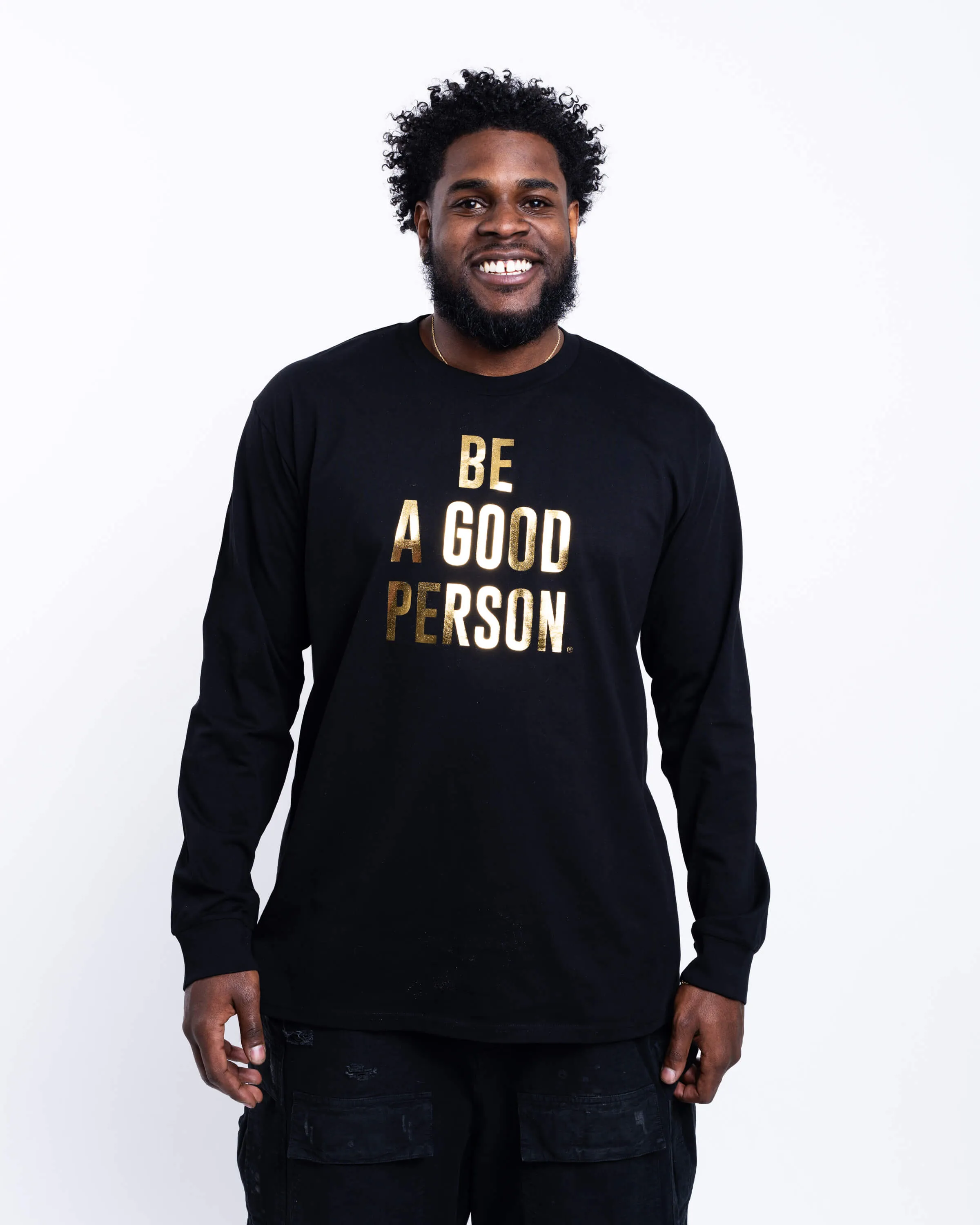 Foil Long Sleeve - Black/Gold