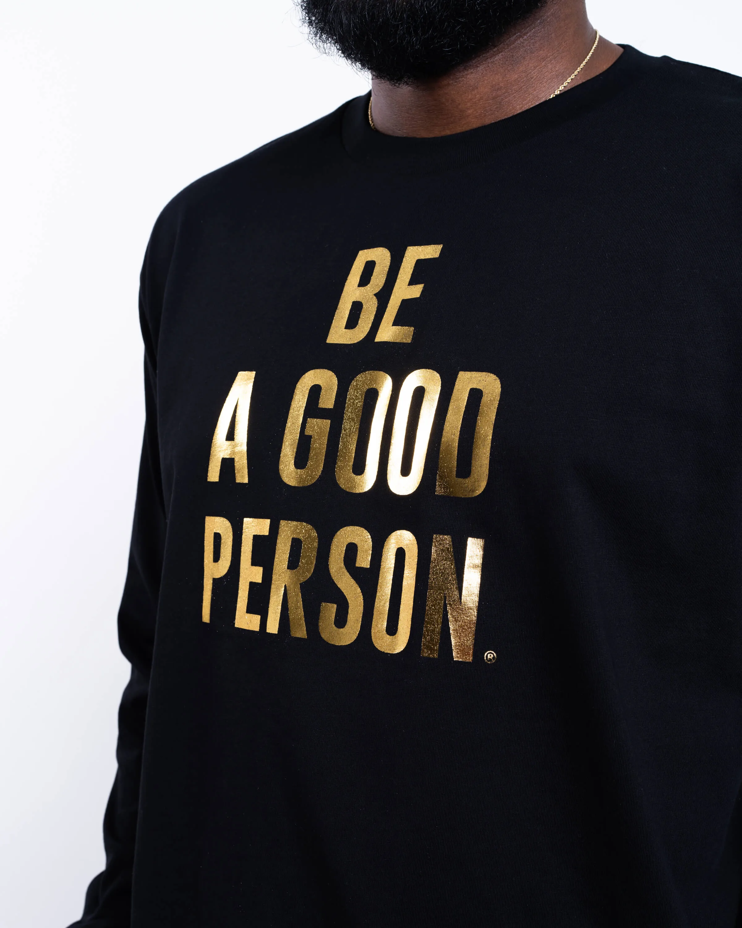 Foil Long Sleeve - Black/Gold
