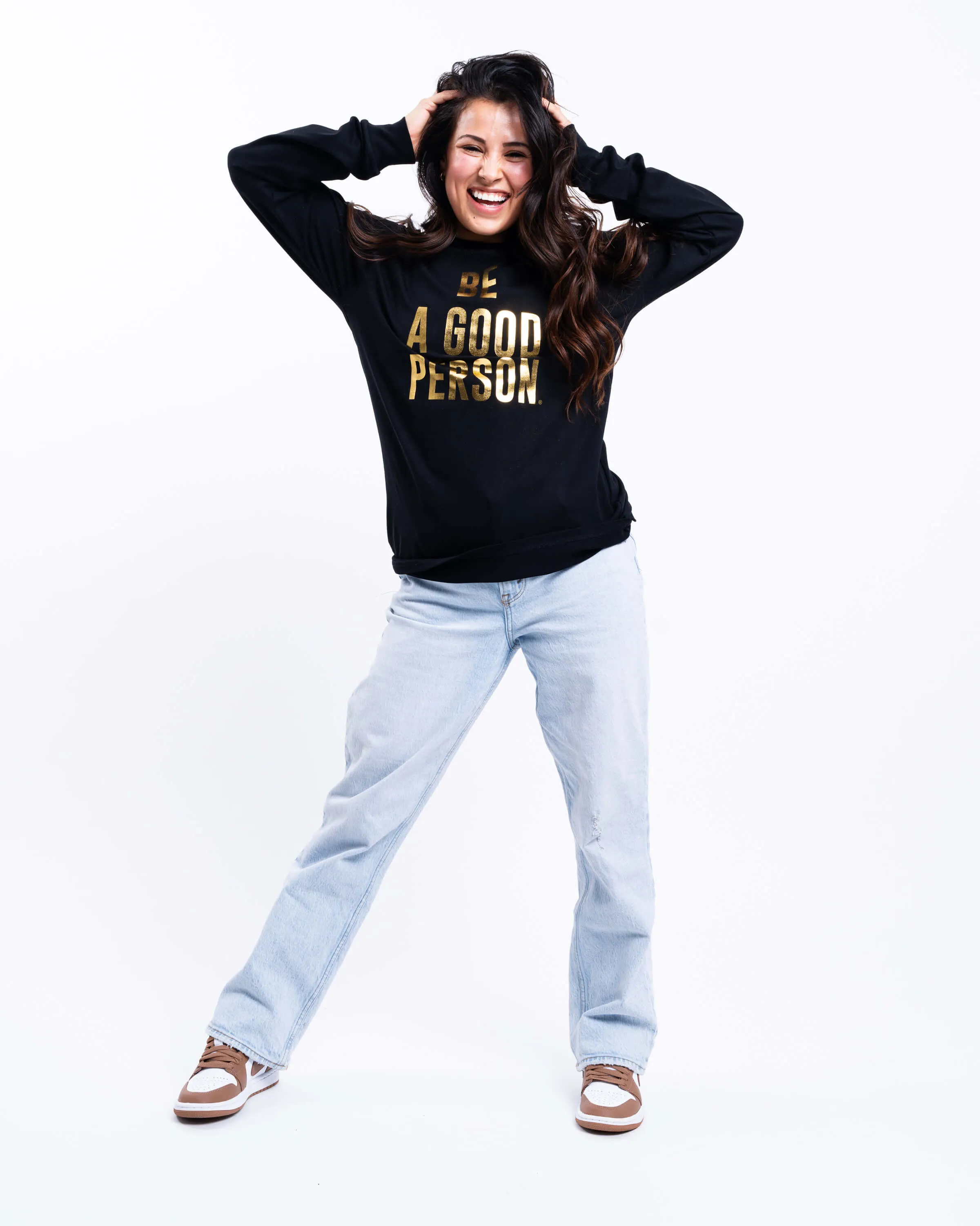 Foil Long Sleeve - Black/Gold
