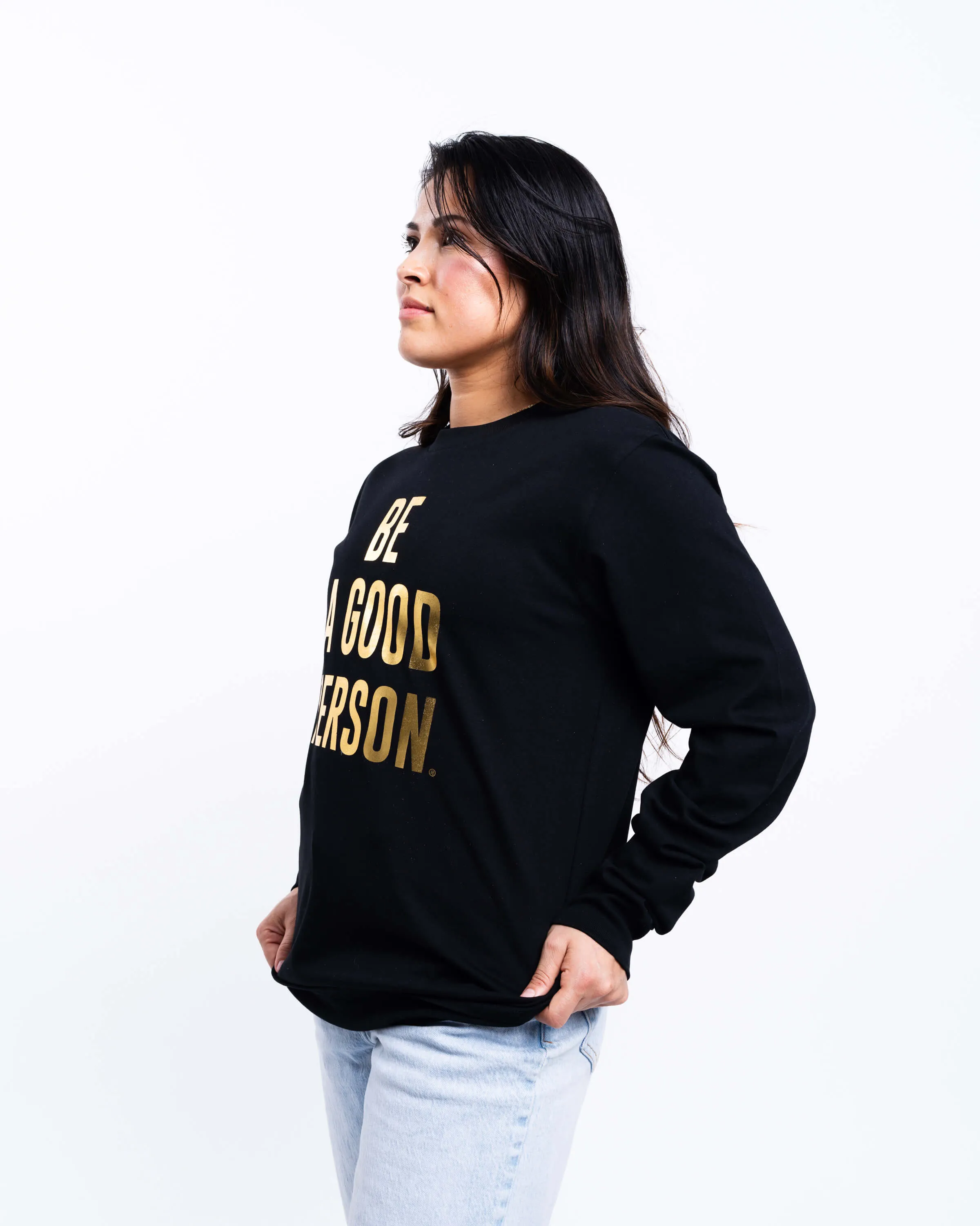 Foil Long Sleeve - Black/Gold