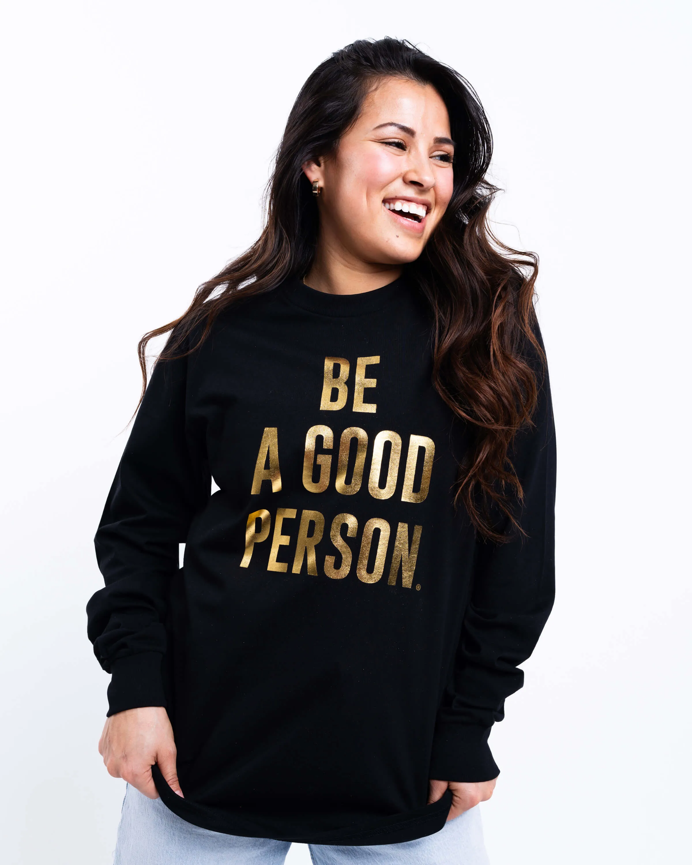 Foil Long Sleeve - Black/Gold