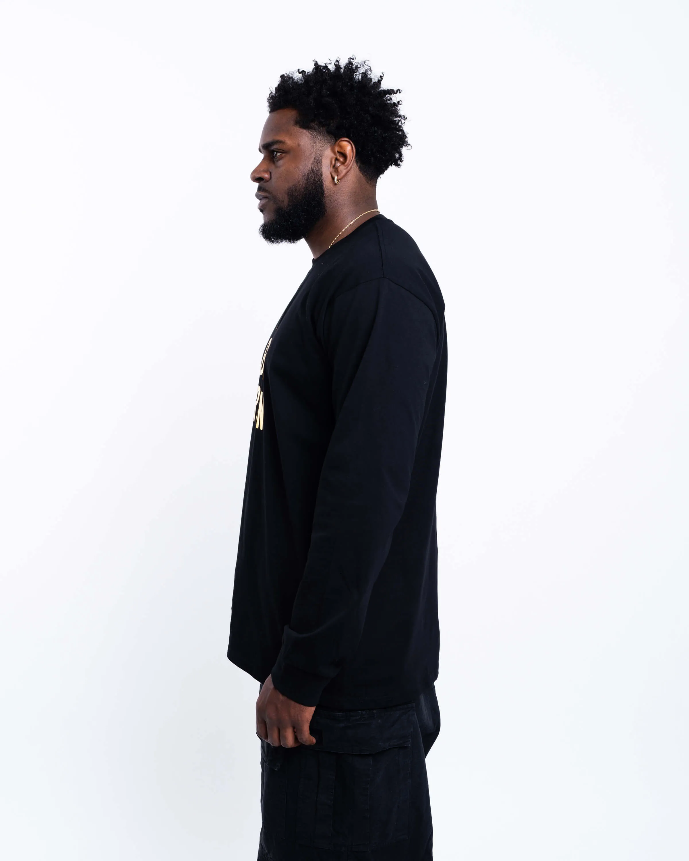 Foil Long Sleeve - Black/Gold