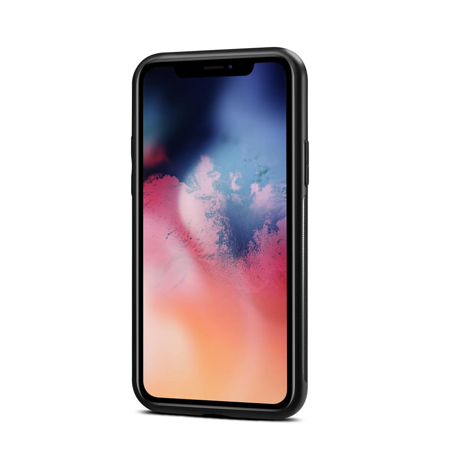 For iPhone 11/11 Pro/11 Pro Max Cellphone Smart Shell 2-in-1 Textured PU Leather Shock-Absorption Anti-Fall Card Holder Stand Function Phone Cover coffee