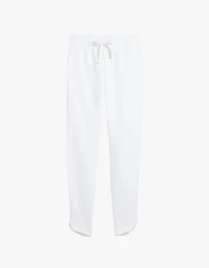 Frank & Eileen Christine Tulip Ankle Sweatpants in White (Triple Fleece)