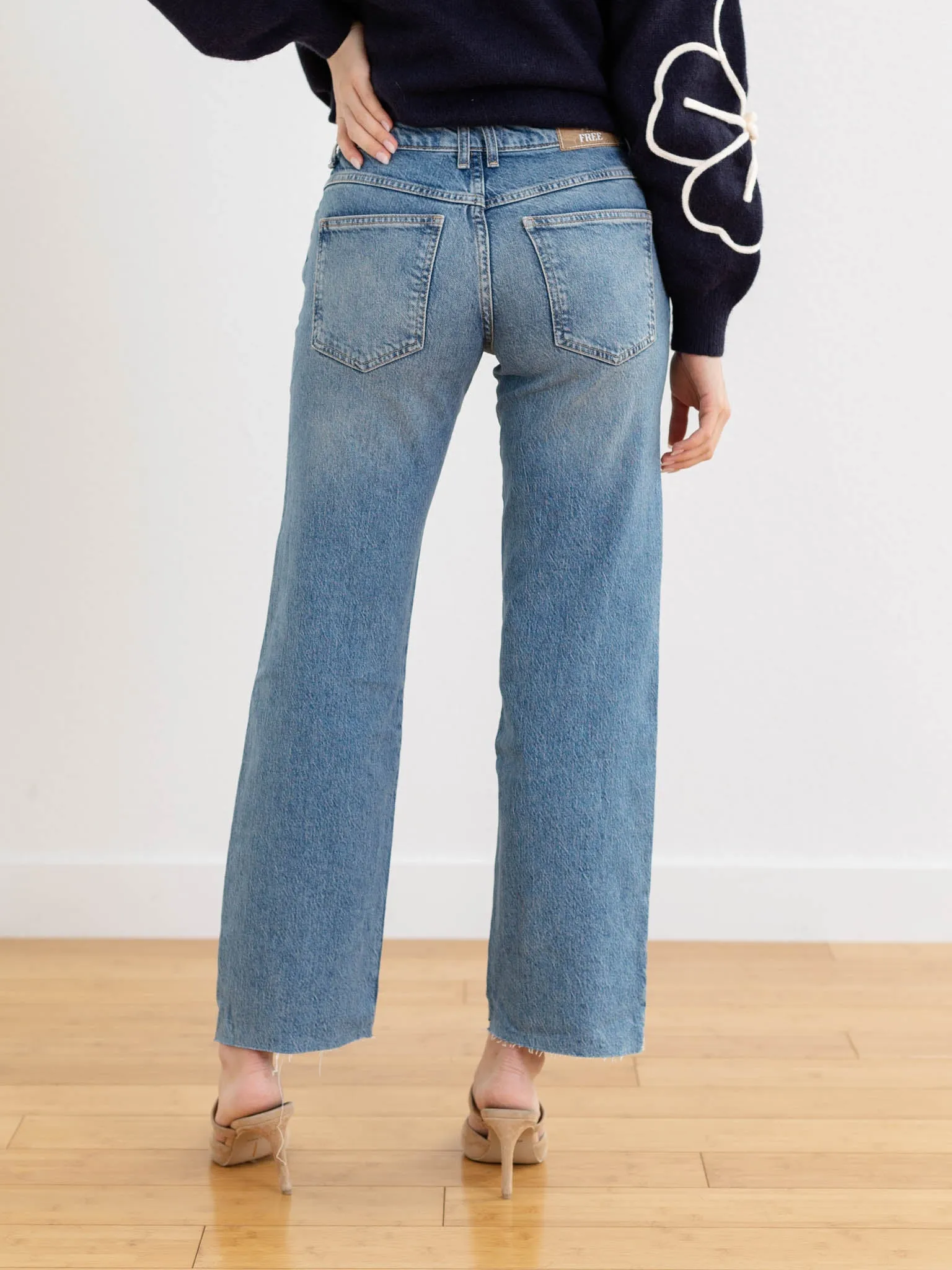 Free People Risk Taker Mid Rise Straight