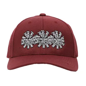 Fucking Awesome - 3 Spiral Embroidered Snapback Maroon