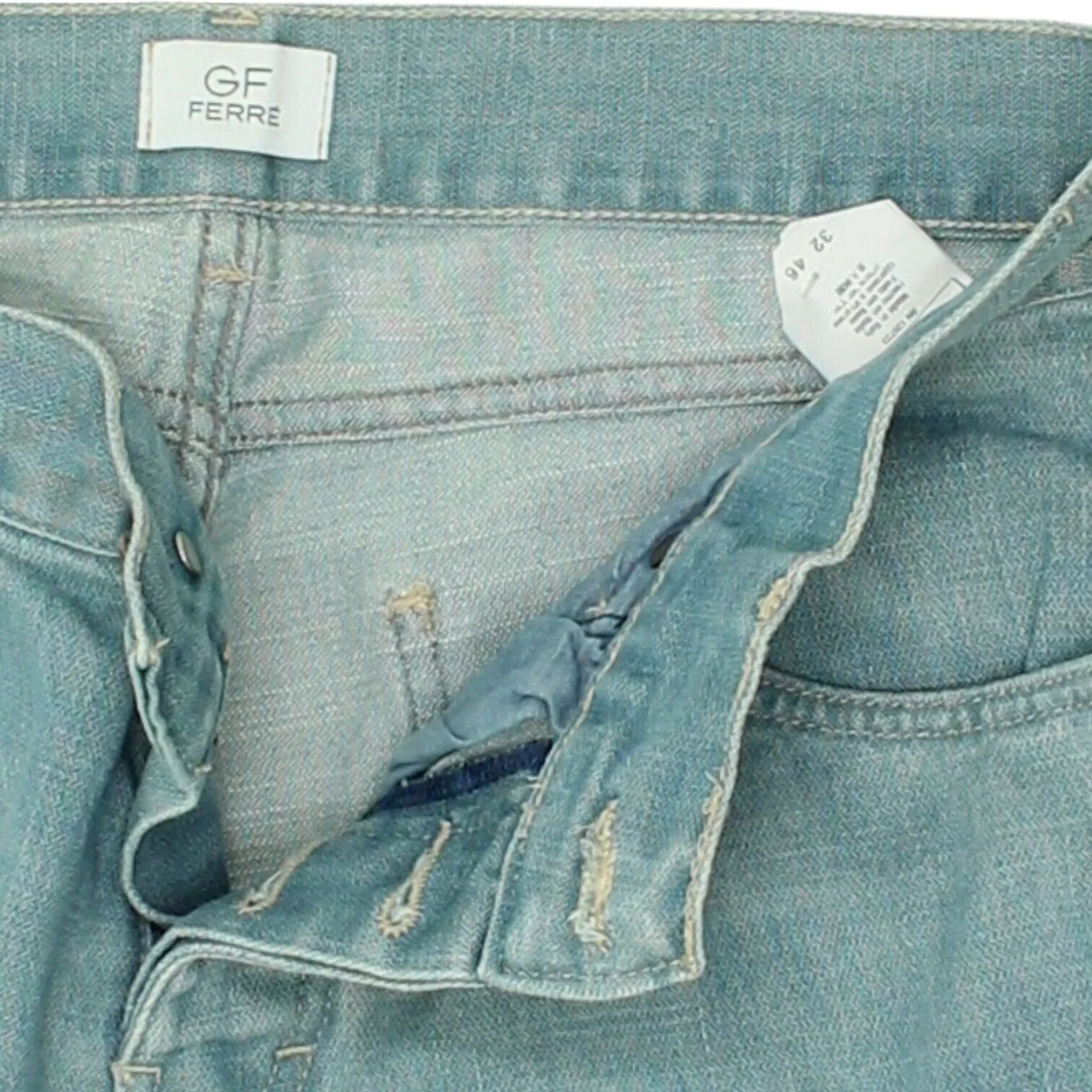 GF Ferre Mens Jeans | Vintage Blue High End Straight Leg Casual Designer Denim