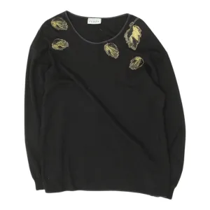 Gianfranco Ferre Black Jumper | Vintage High End Womens Designer Sweater