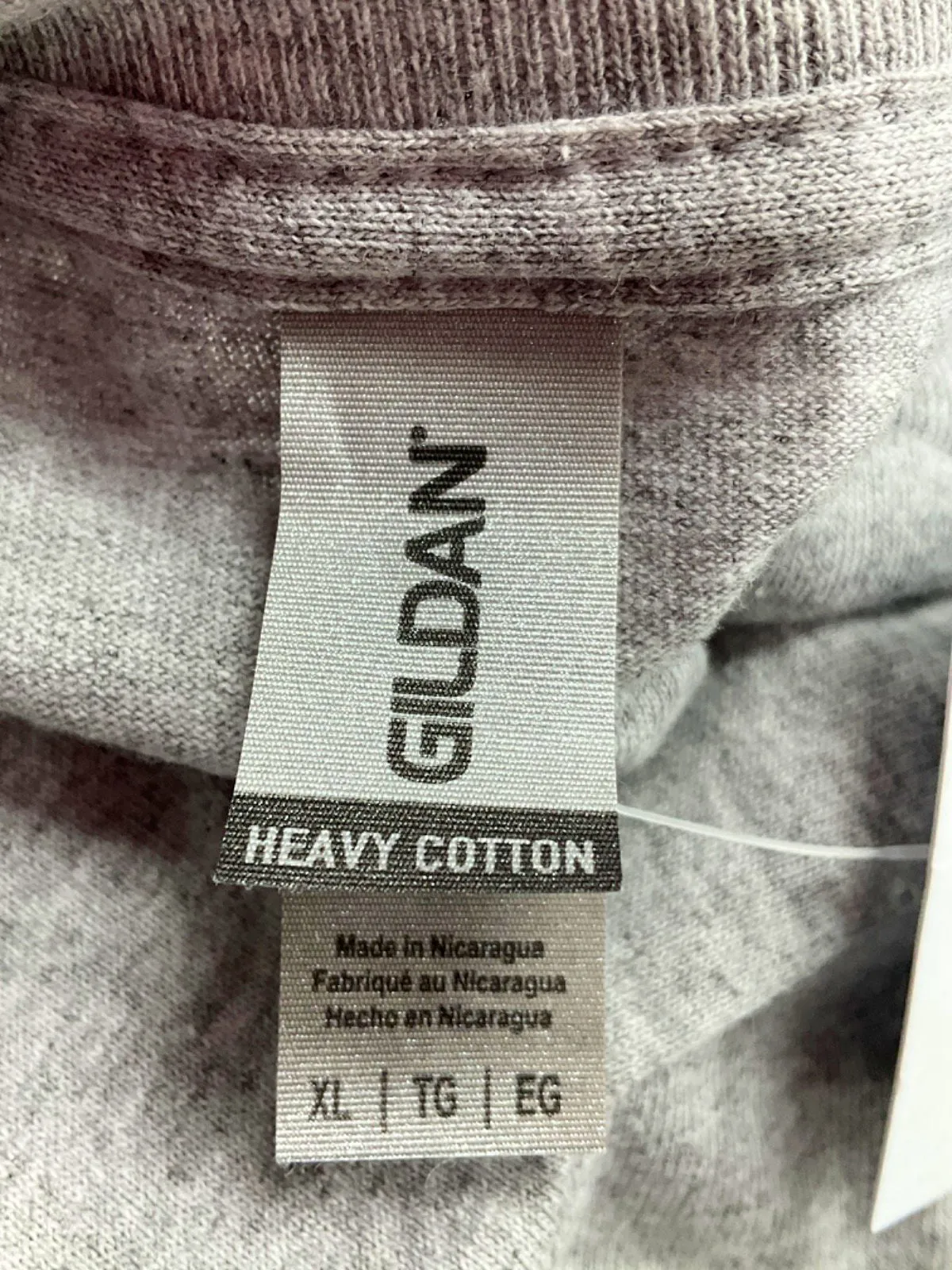 Gildan Grey Heavy Cotton T-Shirt UK XL