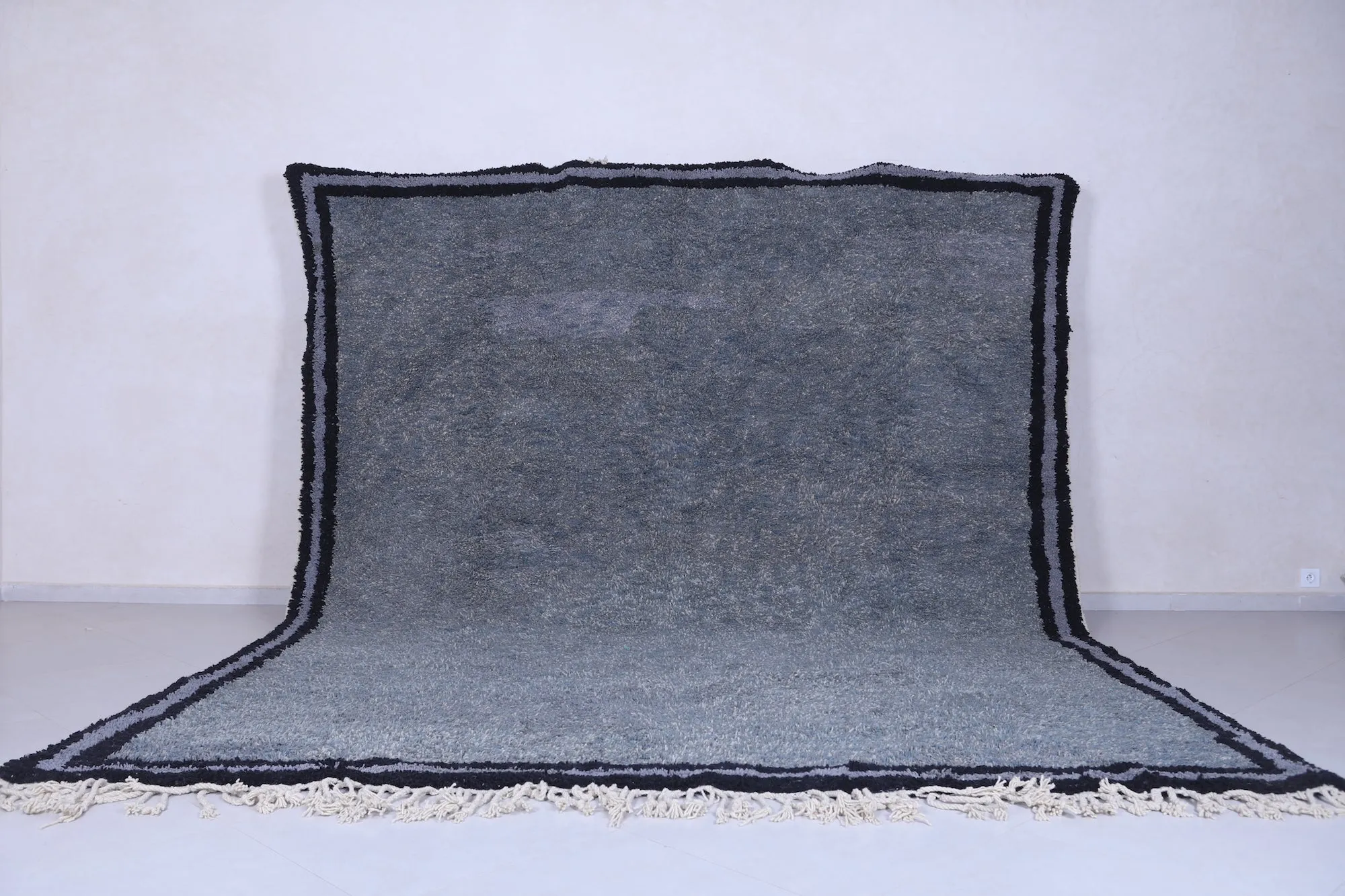 Gray Custom Moroccan rug - All wool berber rug - Beni rug