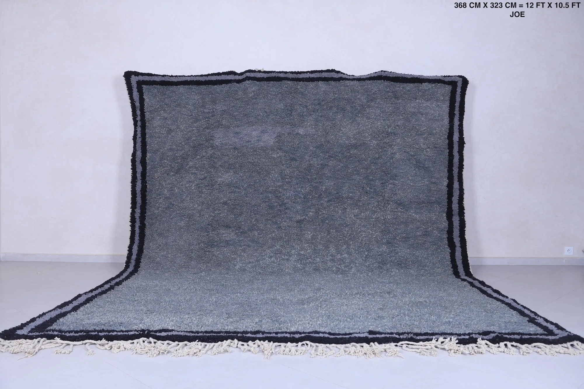 Gray Custom Moroccan rug - All wool berber rug - Beni rug